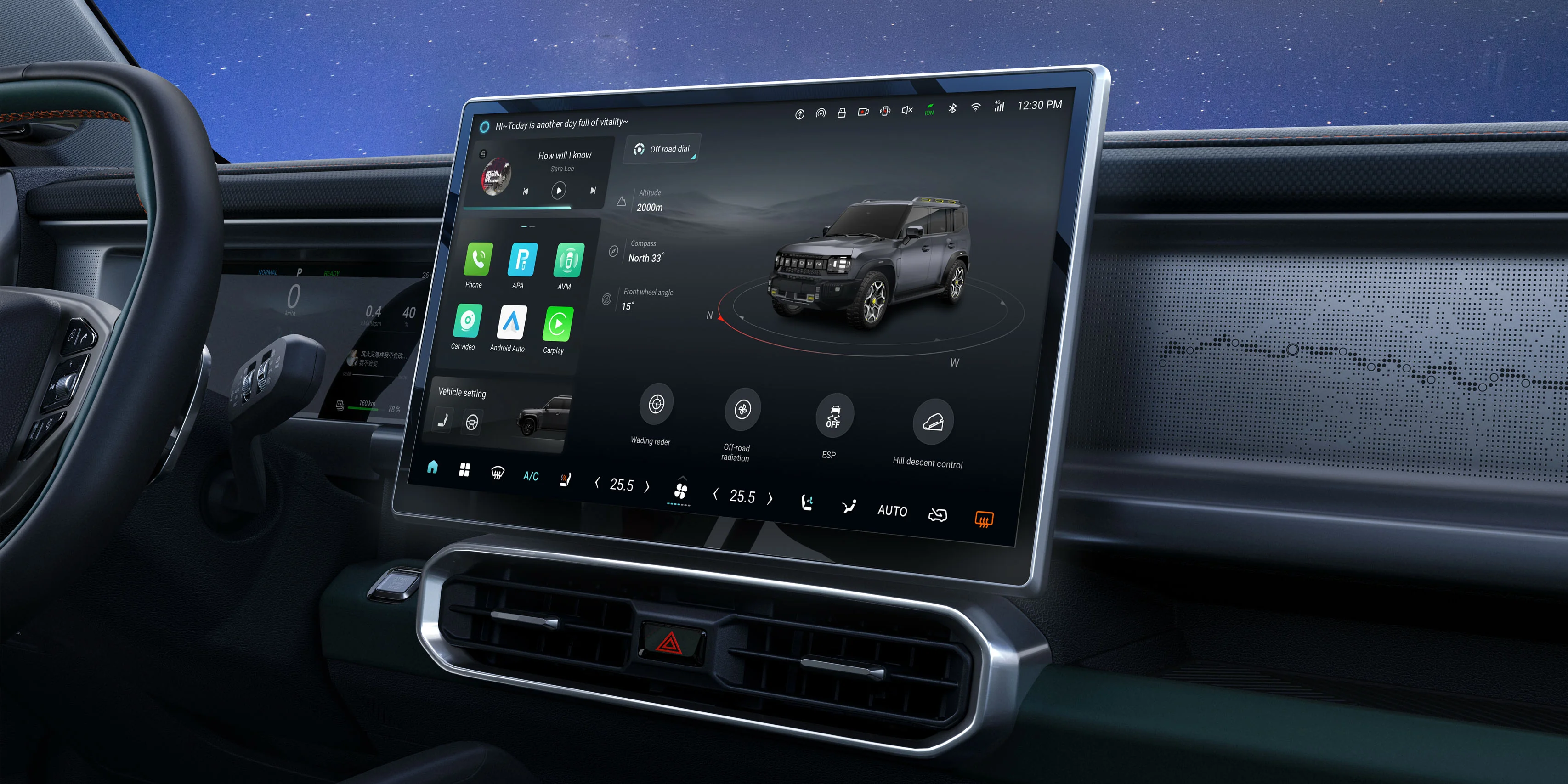 Layar Tengah 15,6 Inci